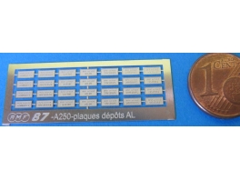 A250 Plaques de depots AL