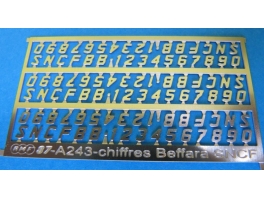 A243-chiffres et lettres Beffara photogravés