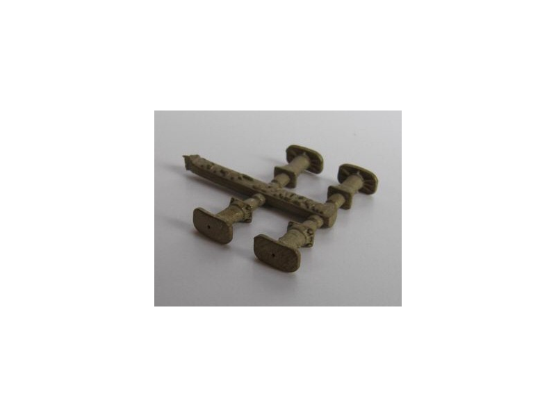 Lot De 2 Tampons Métalliques AS Pour Autorail Type ABJ - Échelle HO 1/87 - Occasion