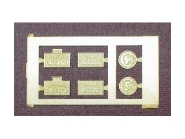 1 jeu de plaques pour 040D120 Trix