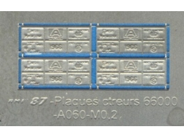 4 plaques constructeur pour BB66000/66400