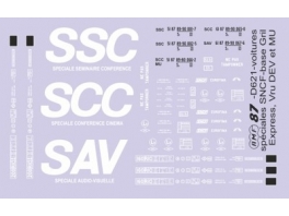 D621 déco voitures spéciales SCC, SSC et SAV