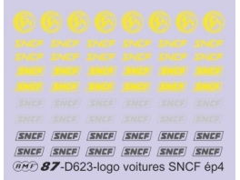 D623 monogrammes SNCF ronds et allongés pour voitures