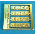 A334 4x plaques logo SNCF autorails