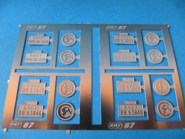 Plaques d'immatriculation personnalisées 1 1/32è