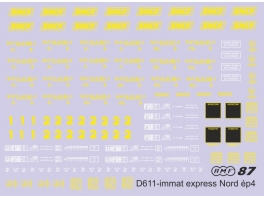 Marquages pour Express Nord version SNCF UIC