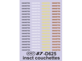 Decalcs "COUCHETTES"