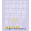 Planche de deco pour CC1100 SNCF VO