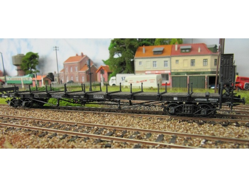 WAGON PLAT À ranchers et à bogies de la DB - MARKLIN (2 rails CC) EUR 15,50 - FR
