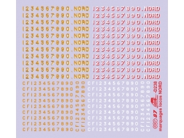 Numérotations pour locomotives Nord