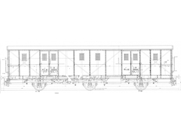 K157 fourgon à bagages PLM Ed à 3 essieux