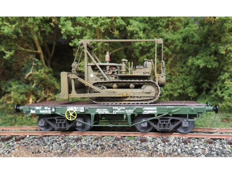 Wagon Plat Grue ETS 423 - Échelle 0 1/43 - SNCF Marchandise - Neuf