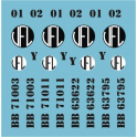 decalcs BB71000 et Y7100 Voies Ferrées des Landes