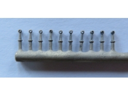 20 supports de main courante longs (2,5mm)