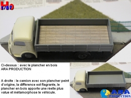 Plancher bois camion Panhard Movic REE