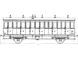 K162  Voiture Est 2 essieux portières et toilettes type B5t