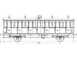 K163  Voiture Est 2 essieux portières et toilettes type C6t