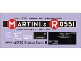 Déco citerne Martini et Rossi SNCF