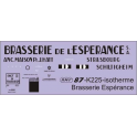 Déco isotherme Brasserie de l'Esperance SNCF