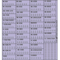 Decalcomanies masses locos SNCF blanc