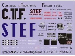 Déco isotherme/réfrigérant CTF/STEF PO/SNCF ép2 et 3